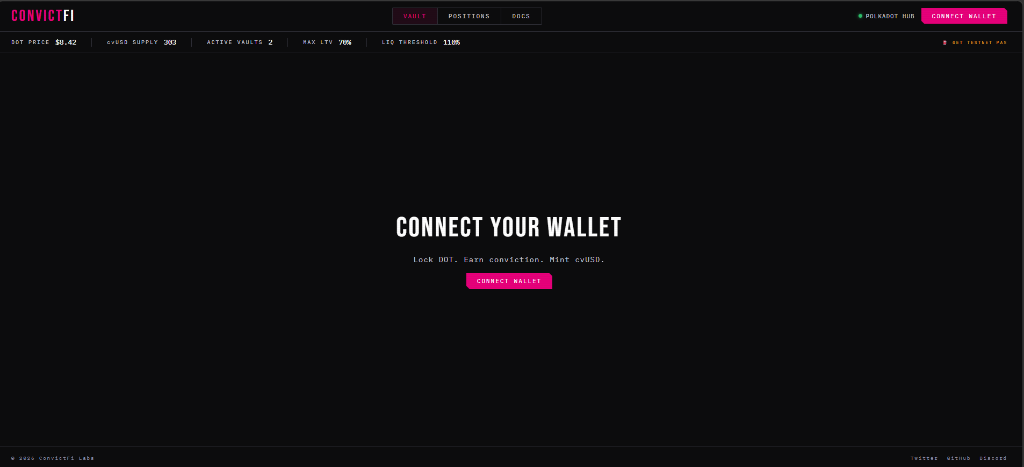 ConvictFi UI